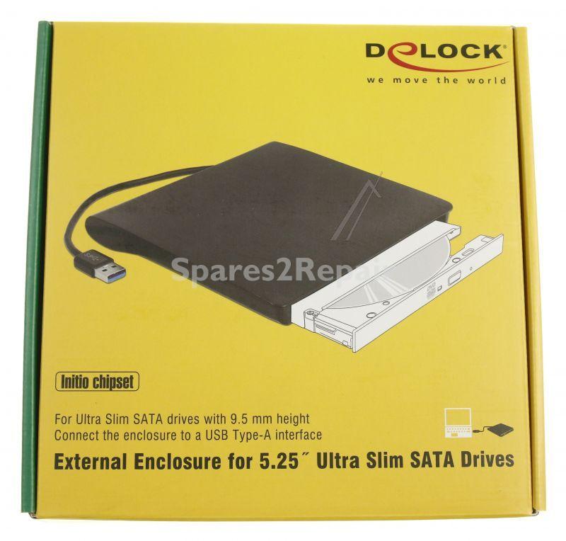 Delock Hard Drive Enclosure 5,25" - 42603 Externes GehÄuse FÜr 5.25 Ultra Slim Sata Laufwerke