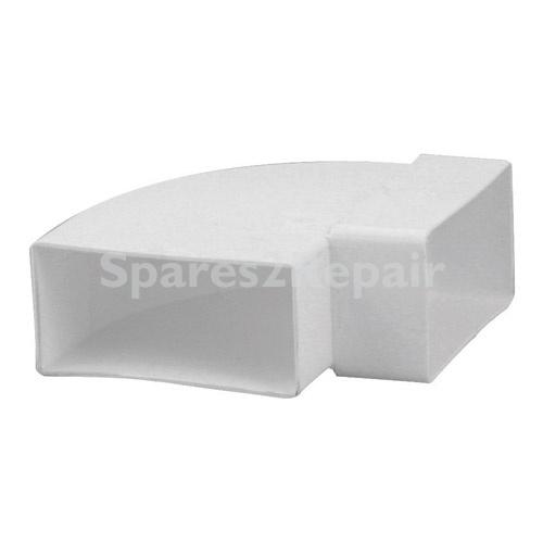 Nedco Bent Flat Pipe - 6050 Angle 110x54mm Horizontal 90°