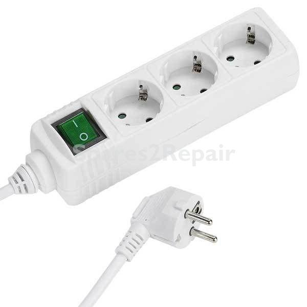 VIVANCO Three-way Plug Adaptor EBLS 3W3 THREE-WAY PLUG ADAPTOR + SWITCH, 3M
