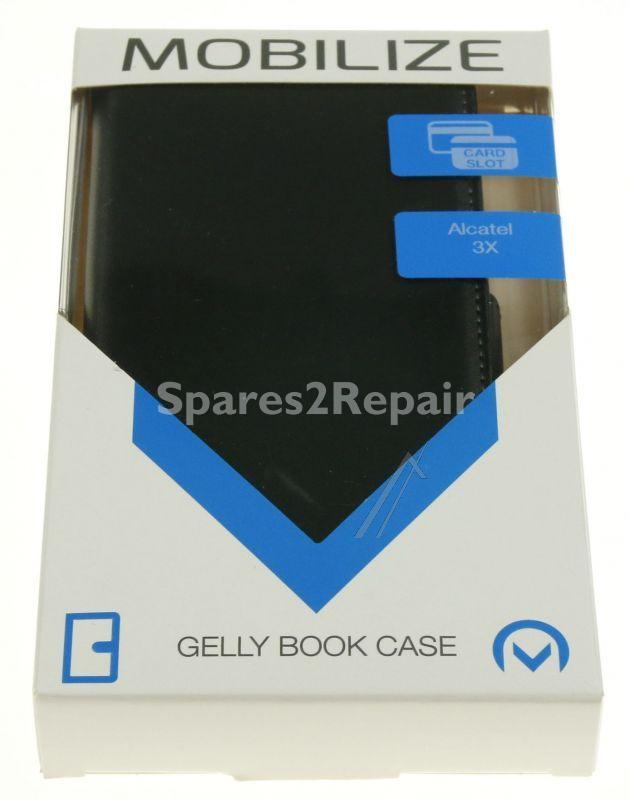 Mobilize Leather Bag Gsm - Mobilize Classic Gelly Wallet Book Case Adaptable For Alcatel 3x Black