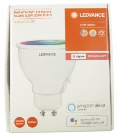 Osram Gu10 Led-emitter - Parathom Zb Multicolour Gu10 Zigbee 3.0 Led Lamp For Amazon Echo - Alexa - Hue