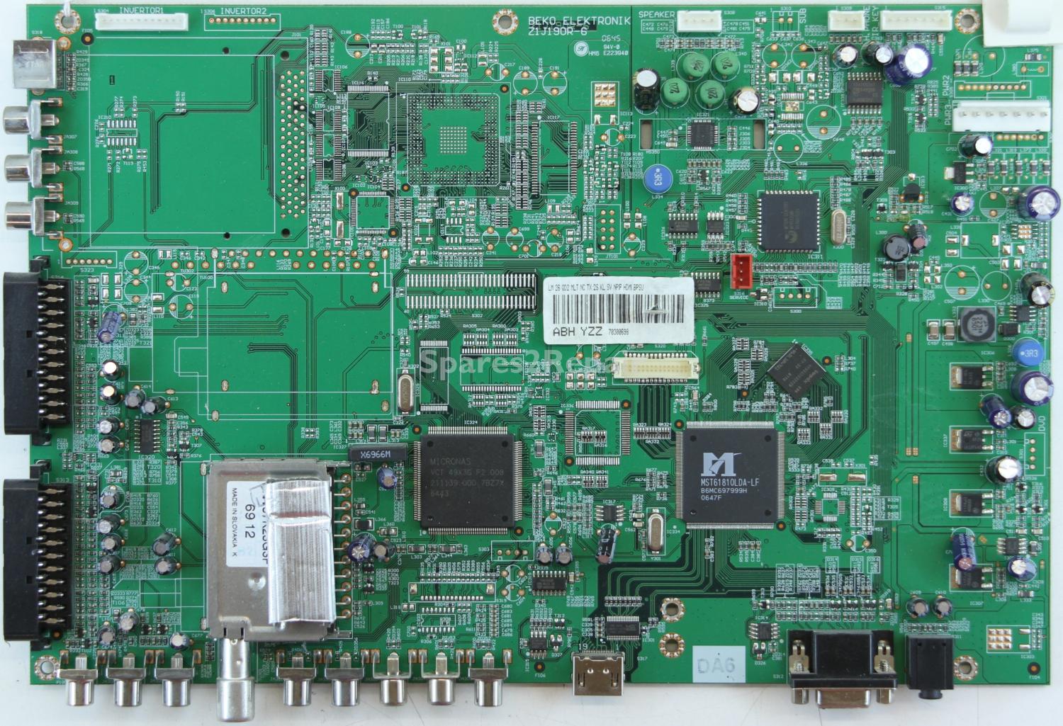 Bush LCD26TV005HD - Main AV - Z1J190R-6 - ABH YZZ