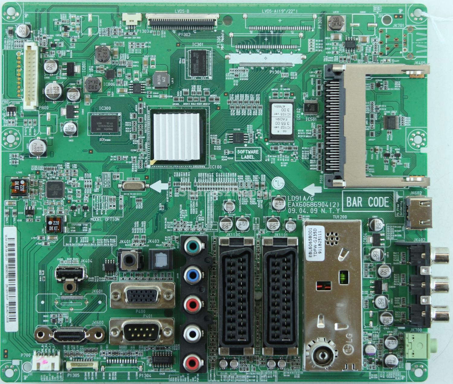 LG 26LG3100-ZA- Main AV - EBU60712506 - EAX60686904(2) - LD91A/G