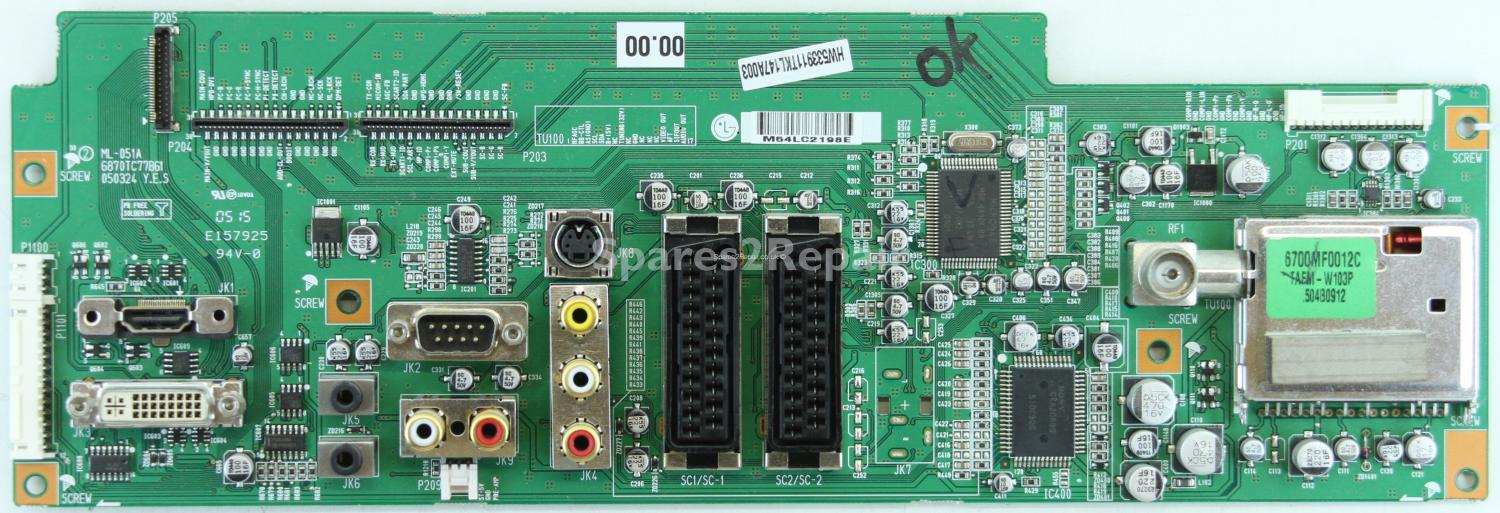 LG 26LX2R - Main AV - 6870TC77B61 - 050324 - ML-051A