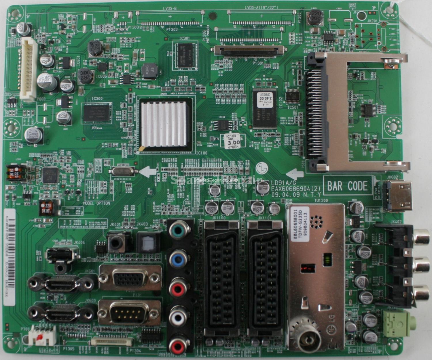 LG 32LH3000-ZA - Main AV - EAX60686904(2) - EBU60710830 - LD91A/G