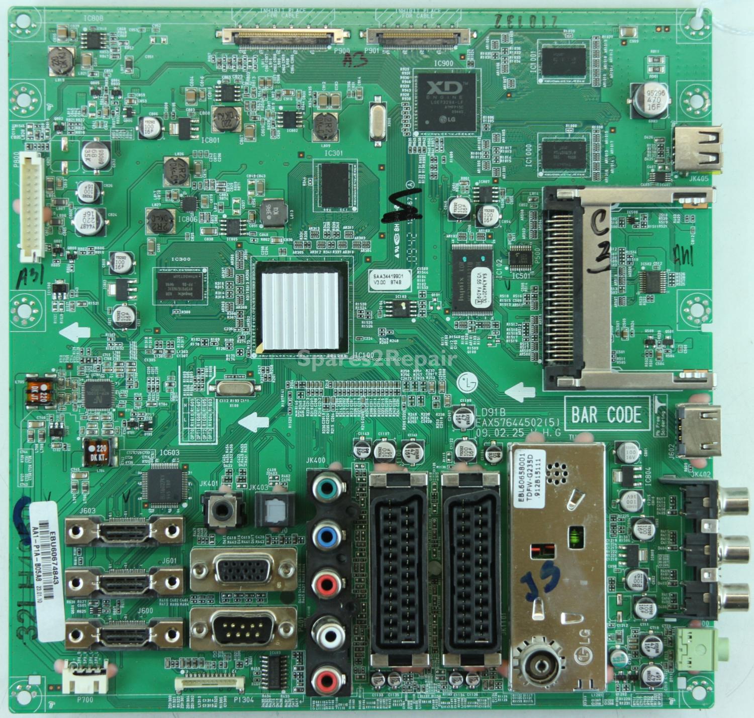 LG 32LH5000 - Main AV - EAX57644502(5) - LD91B - EBU60674843
