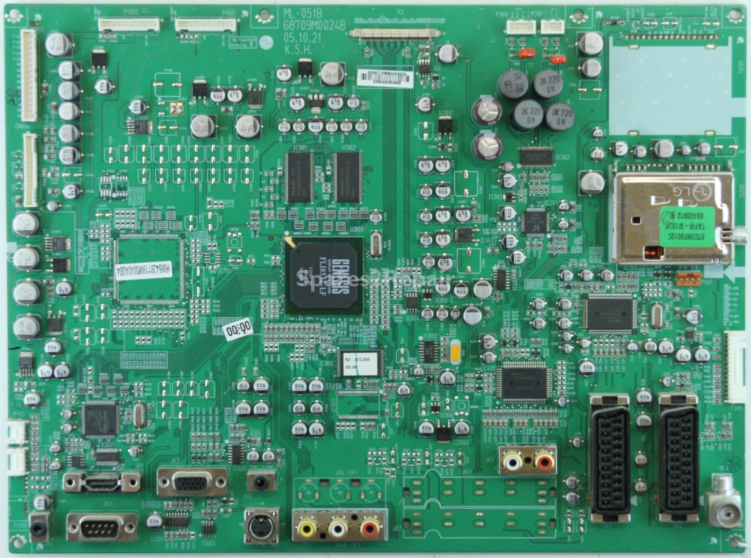 LG RZ-37LZ55 - Main AV - ML-051B - 68709M0024B - 68719MB024A