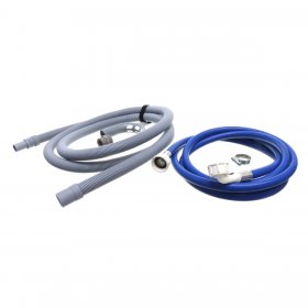 Universal Drain Hose & Cold Fill Hose Extension Kit (2.5m Length, 19 & 22mm Fitting)