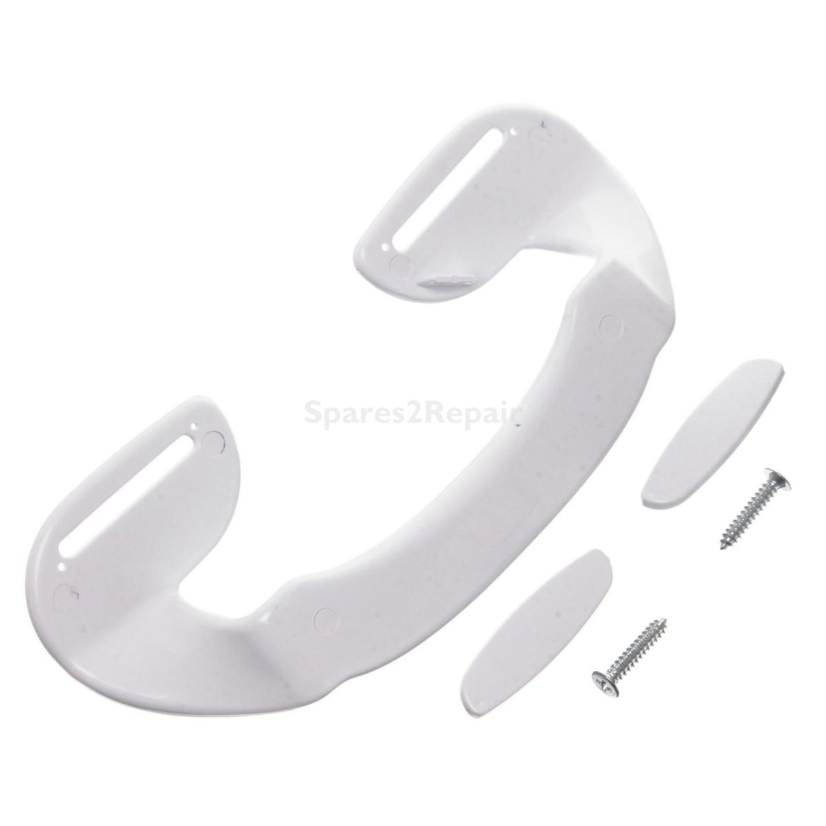 Universal White Plastic Fridge Freezer Grab Handle (70mm - 150mm)