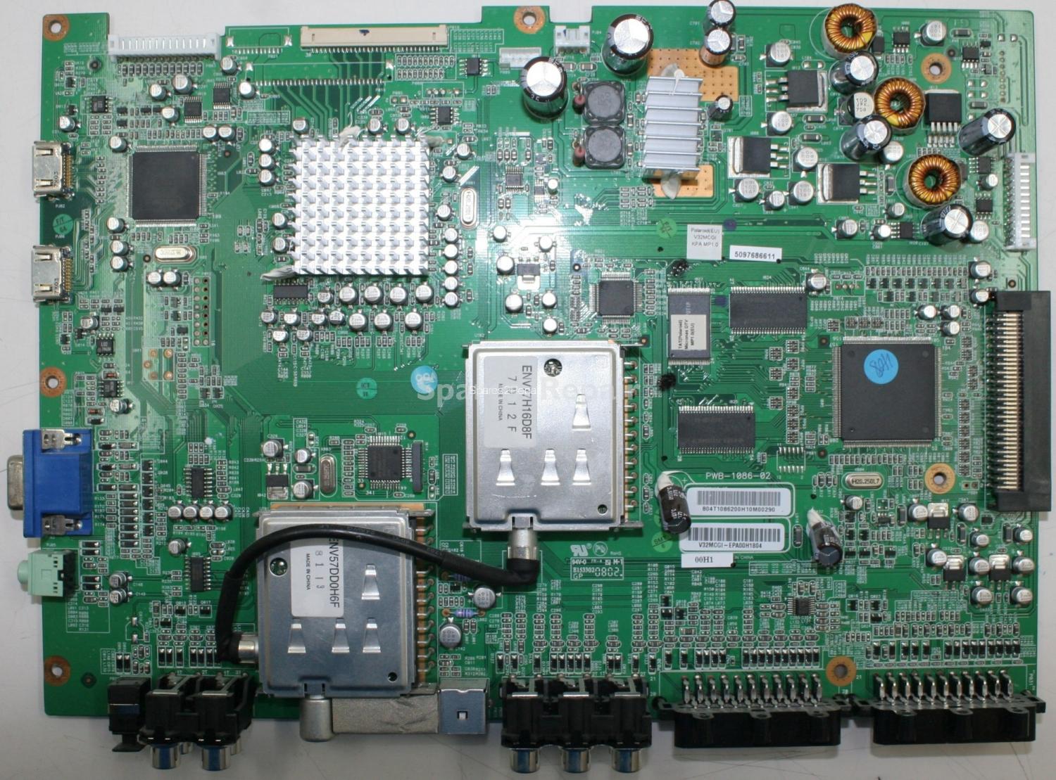 Polaroid TLU-03223B - Main AV - PWB-1086-02 - V32MCGI-KPA