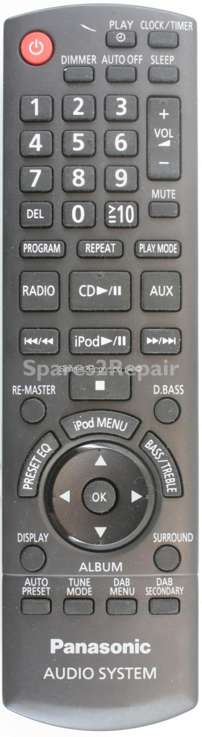 Panasonic N2QAYB000517 Remote Control (Original)