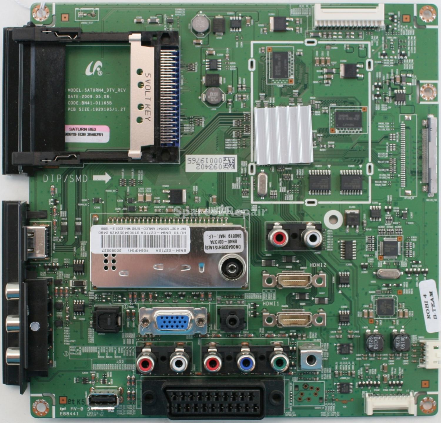 Samsung LE32B530P7W - Main AV - BN94-02710A - BN41-01165B - SATURN4_DTV_REV