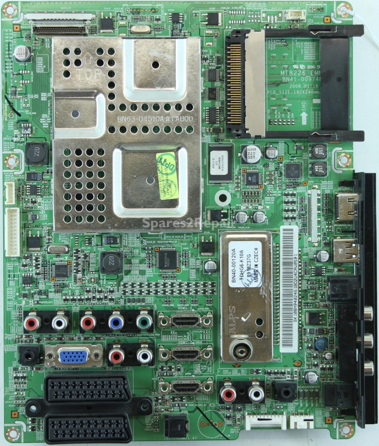 Samsung LE40A656A1F - Main AV - BN94-02451B - BN41-00974B - MT8226_EMMA