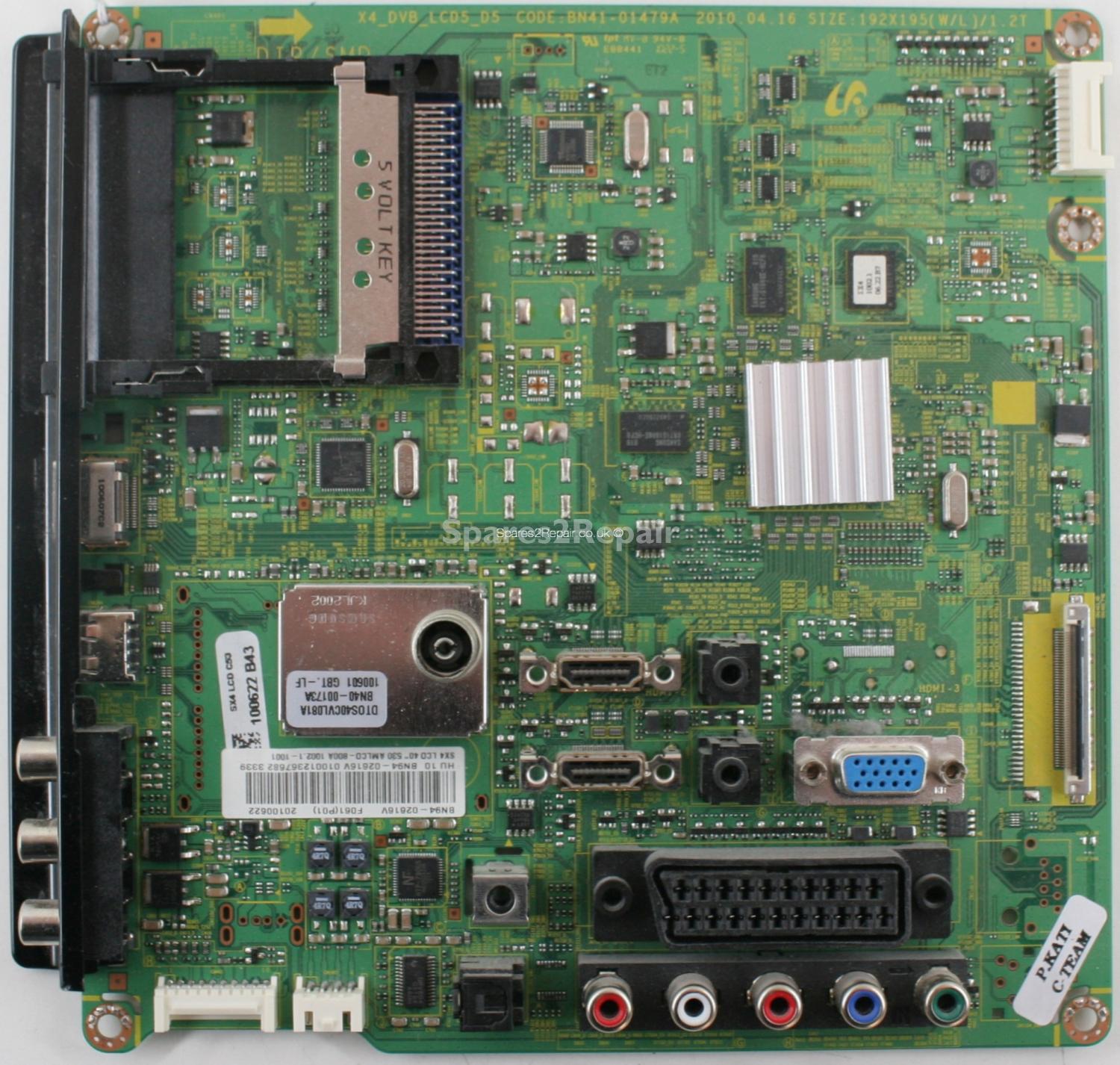 Samsung LE40C530F1W - Main AV - BN41-01479A - BN94-02616V - X4_DVB_LCD5_D5