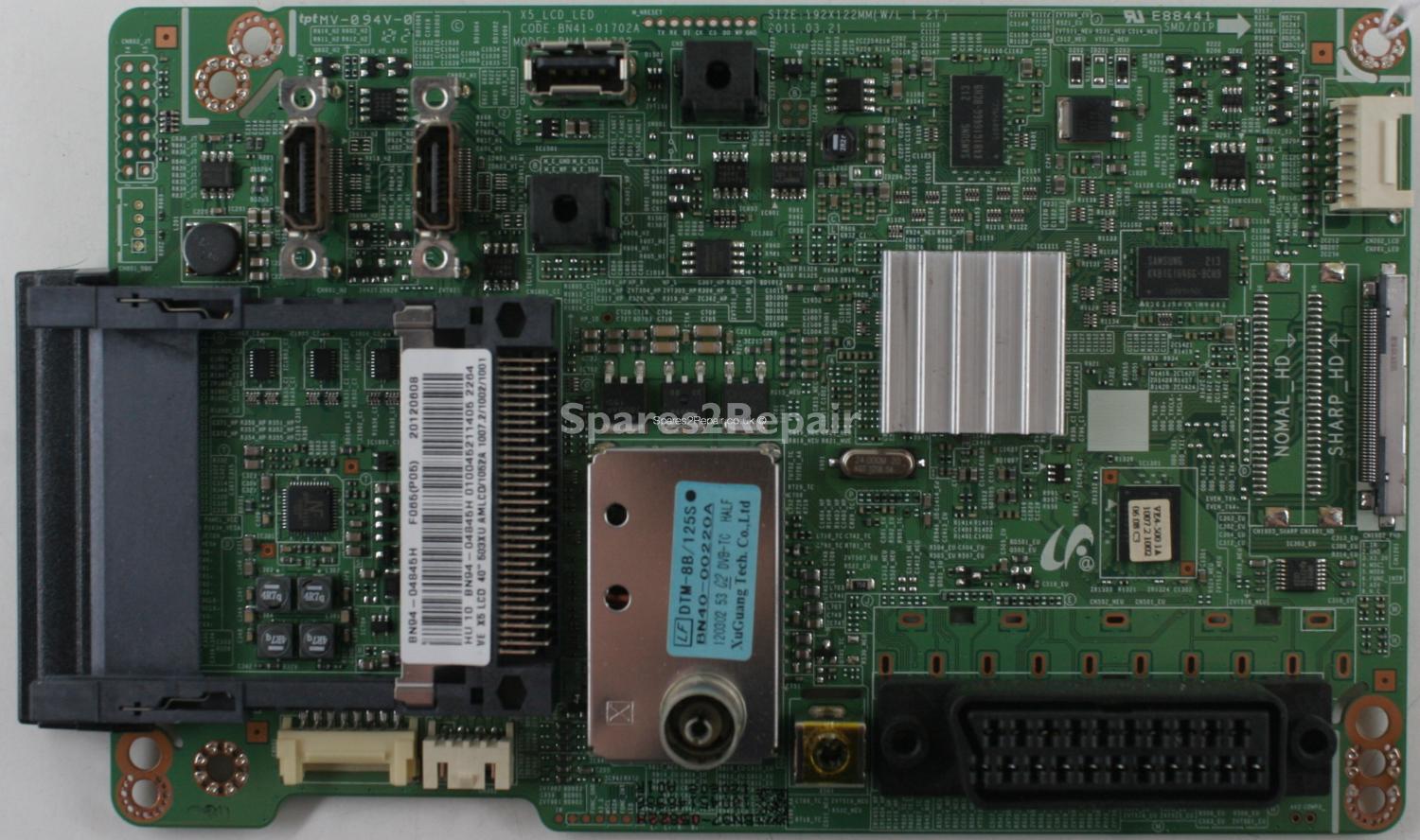 Samsung LE40D503F7W - Main AV - BN94-04845H - BN41-01702A - X5_LCD_LED