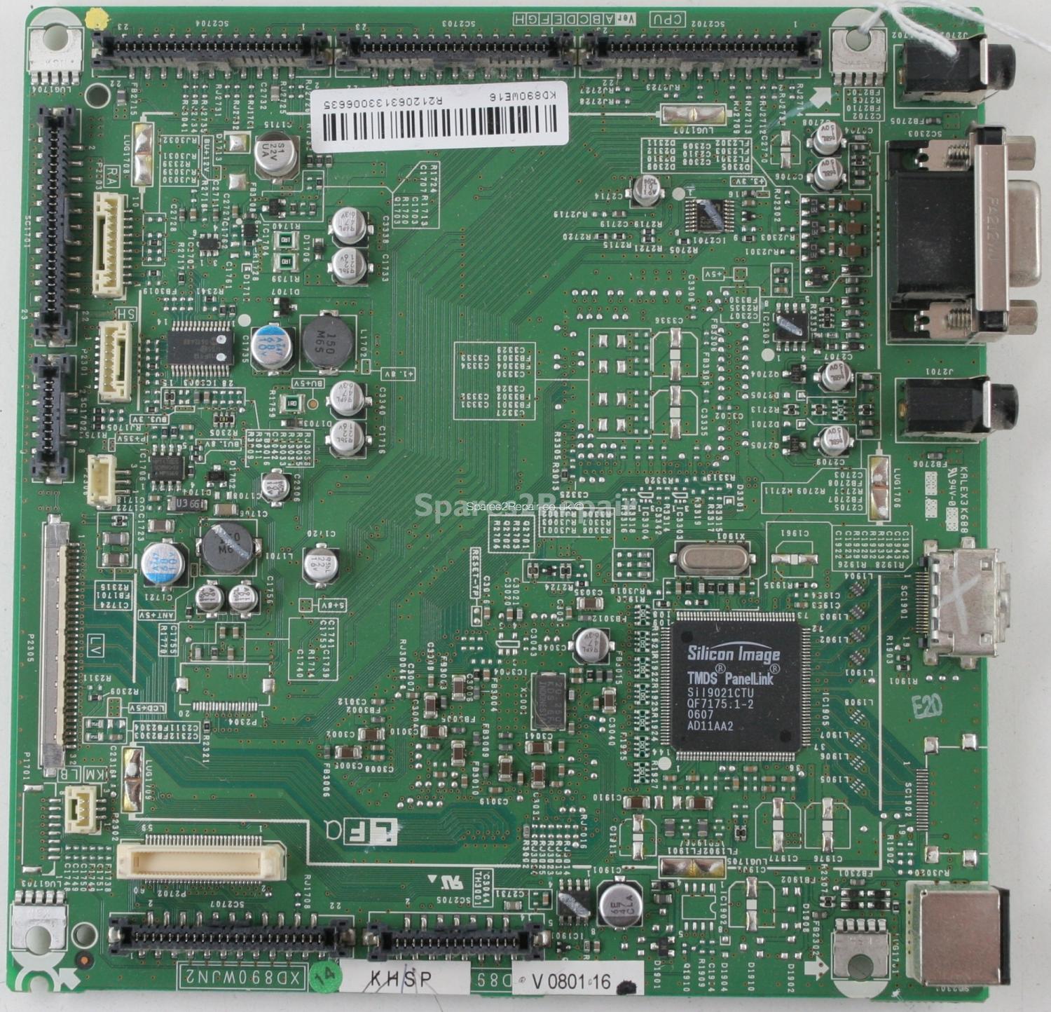 Sharp LC-32SD1E - Inputs - KD890WE16 - XD890WJN2