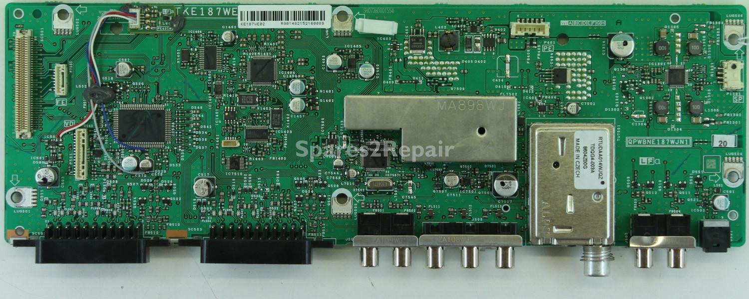Sharp LC-52X20E - Main AV - DUNTKE187WE - QPWBNE187WJN1 - KE187WE02