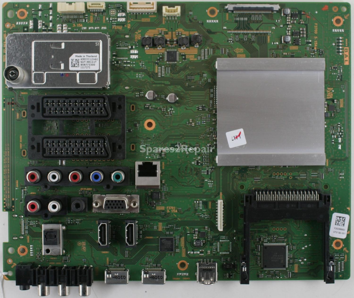 Sony KDL-37EX403 - Main AV - 1-881-636-22 - Y2008860I